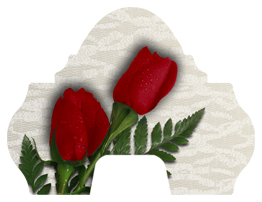 DARAY-L-058 2 Roses Red